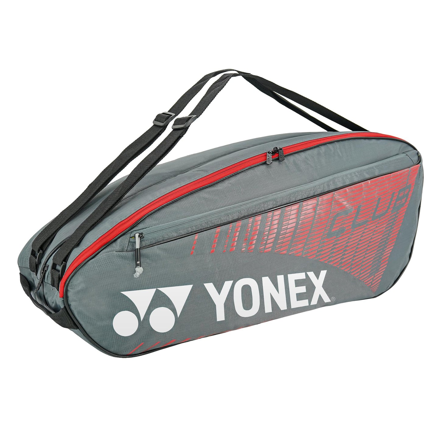 Yonex 23426 CLUB Racquet Bag (Grey/Red)