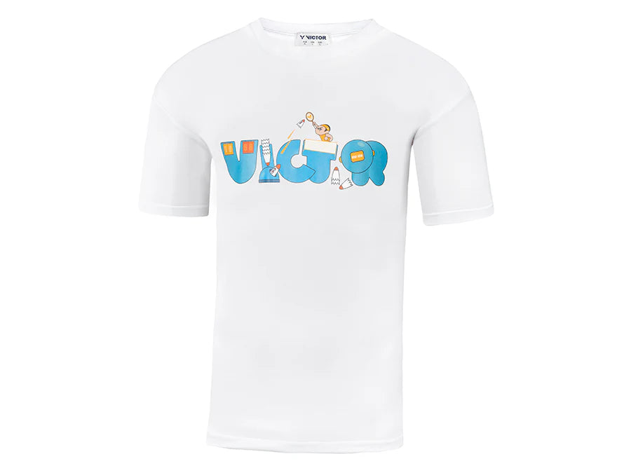 Victor Cartoon T-20047 Shirt (White)