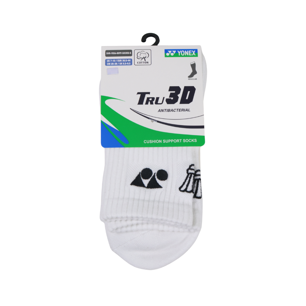 Yonex Men's Socks Y036-0099 White (Shuttlecock)