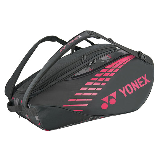 Yonex 22929T Pro Racquet Bag (Black/Persian Red)