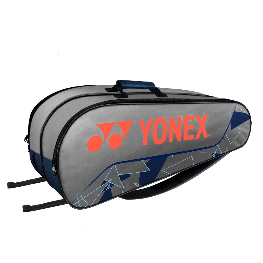 Yonex 2326-T01 (6pcs) Racket Bag (Gray/Cherry Tomato)