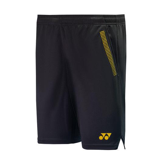 Yonex 2337 Easy Short Pants (Jet Black/Vibrant Yellow)