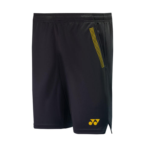 Yonex 2337 Easy Short Pants (Jet Black/Vibrant Yellow)