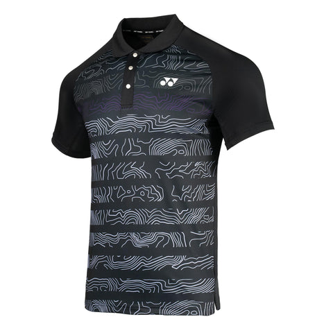 Yonex 2569 Active 33 Men's Polo T-Shirt (Jet Black)