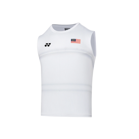 Yonex 26141 Malaysia Master 2026 Sleeveless T-Shirt (White)