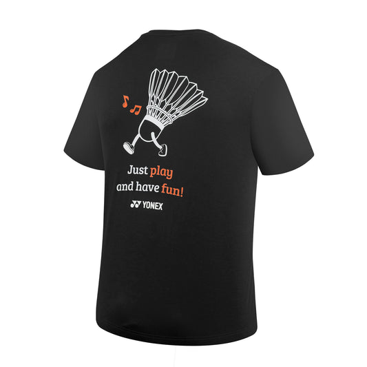 Yonex 2881 Men's Round Neck T-Shirt (Jet Black)
