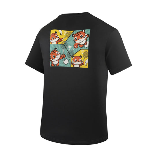 Yonex 2884 Men's Round Neck T-Shirt (Jet Black)