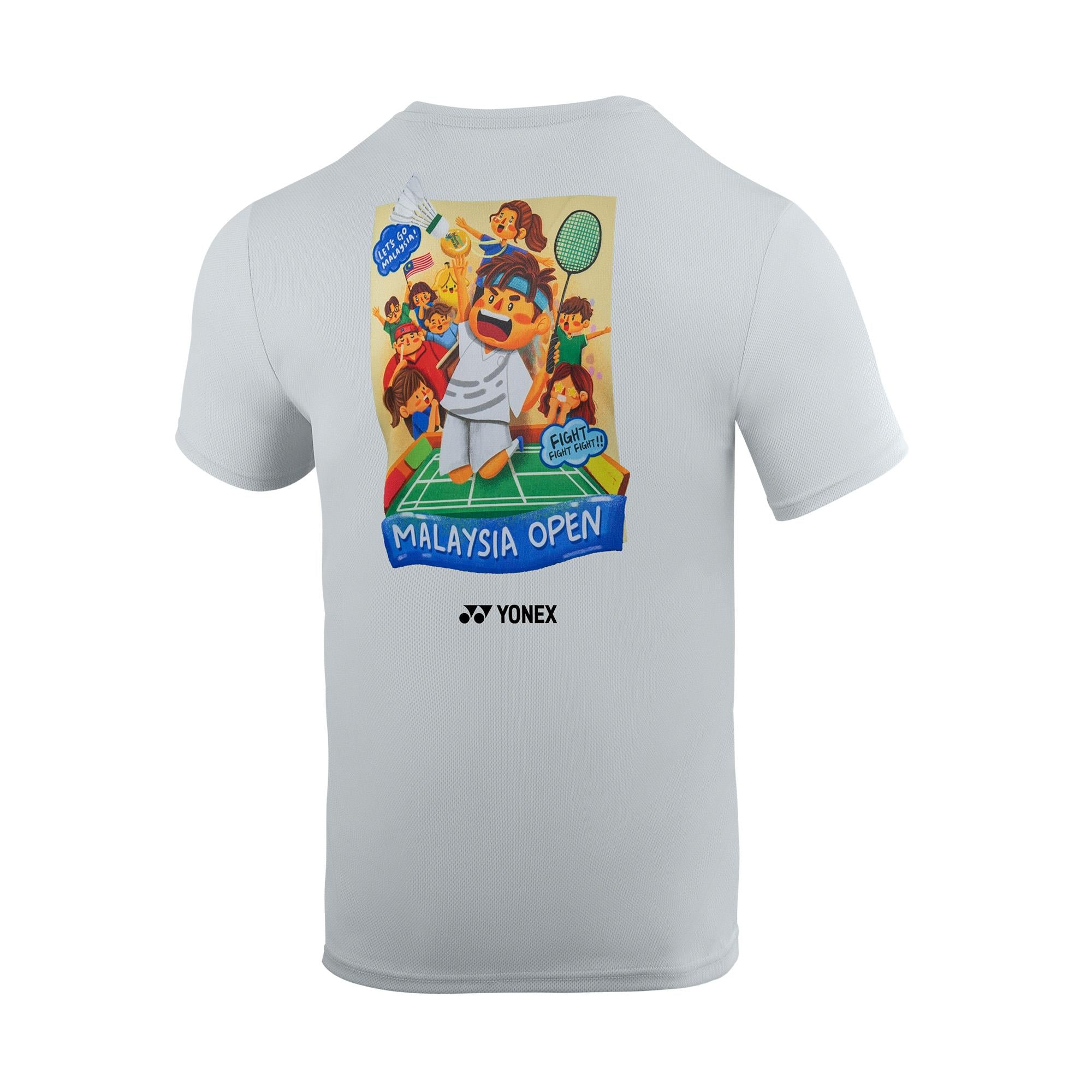 YONEX NAMIOKA BADMINTON tシャツ Yonex 2931 Malaysia Open 2025 T-Shirt (Glacier Gray) – Titan Badminton