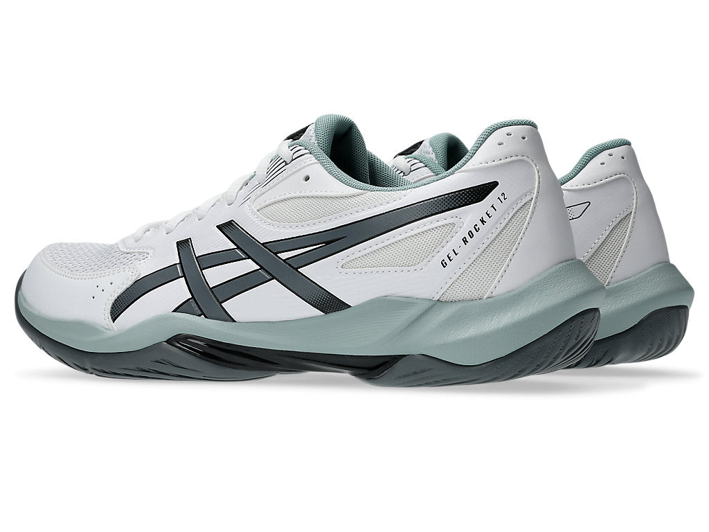 ASICS Gel Rocket 12 WIDE (White/Steel Grey)