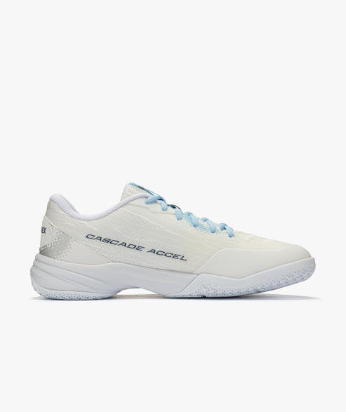 Yonex Power Cushion Cascade Accel 2 WIDE (White/Light Blue) Badminton Shoe