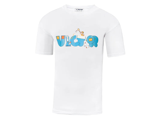 Victor Cartoon T-20047 Shirt (White)
