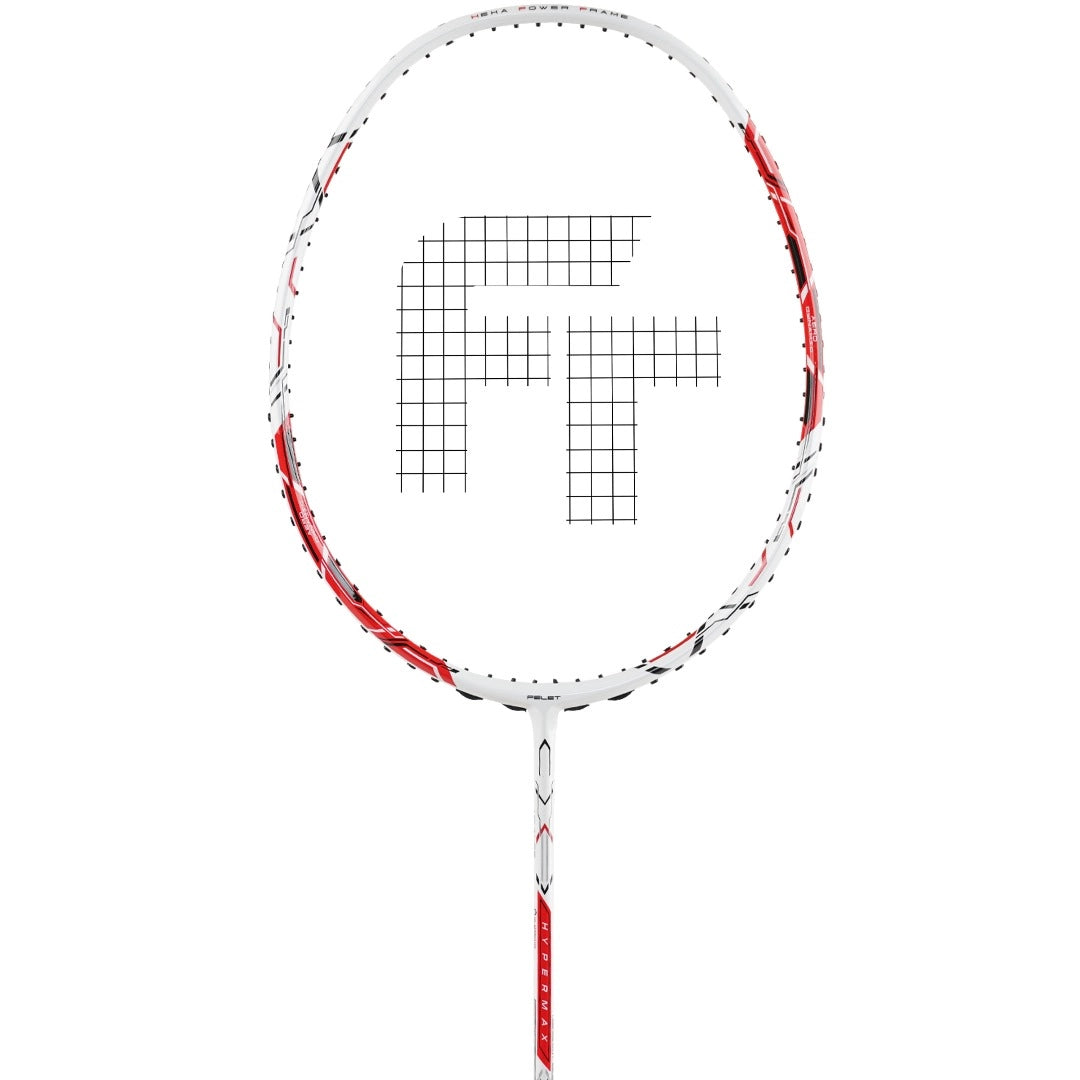 Felet Hypermax (White/Red) Badminton Racket