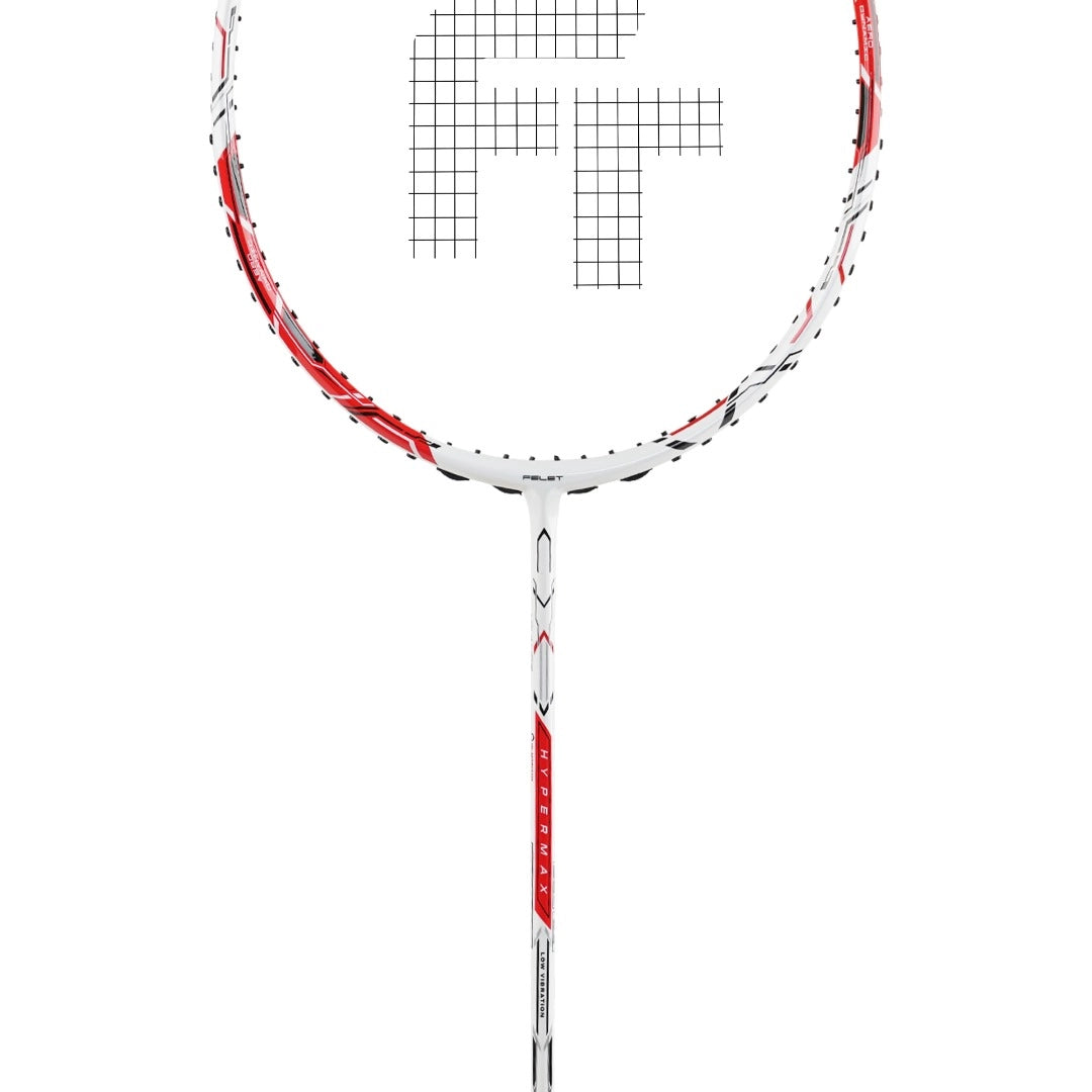Felet Hypermax (White/Red) Badminton Racket