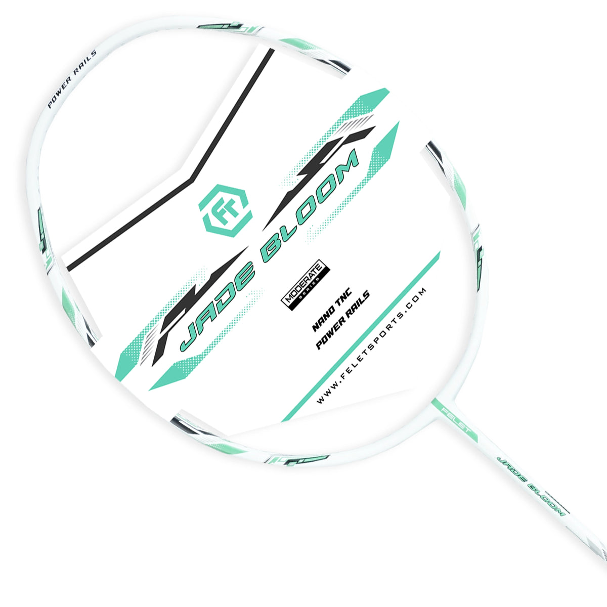 Felet Jade Bloom White/Green (4U) Badminton Racket