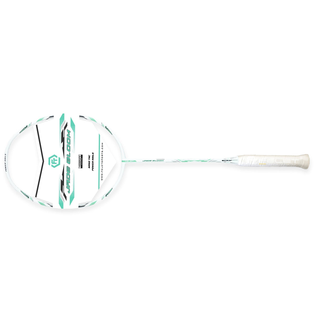 Felet Jade Bloom White/Green (4U) Badminton Racket