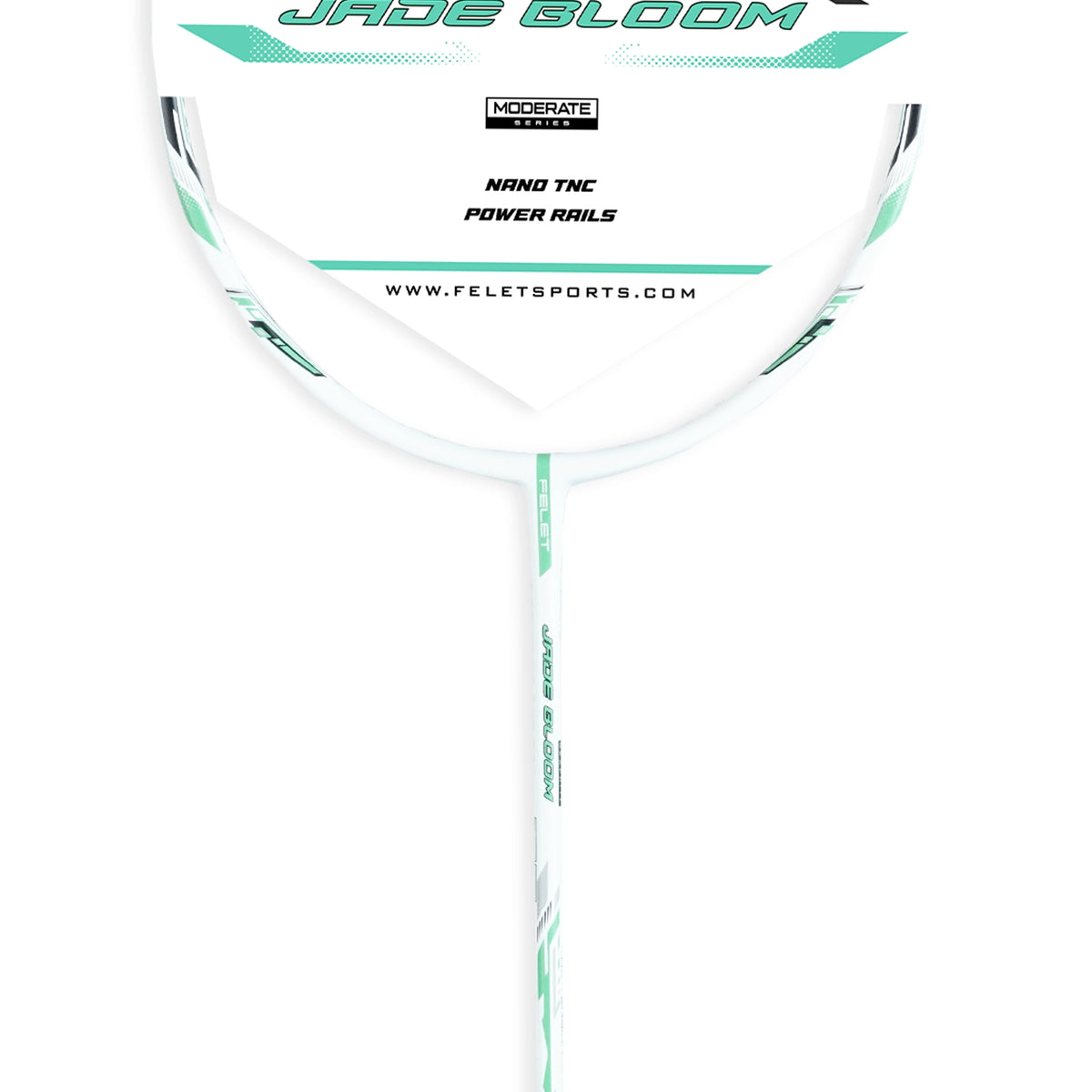 Felet Jade Bloom White/Green (4U) Badminton Racket