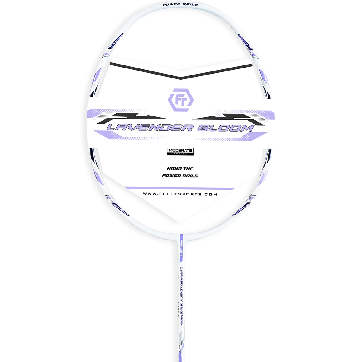 Felet Lavender Bloom White/Purple (4U) Badminton Racket