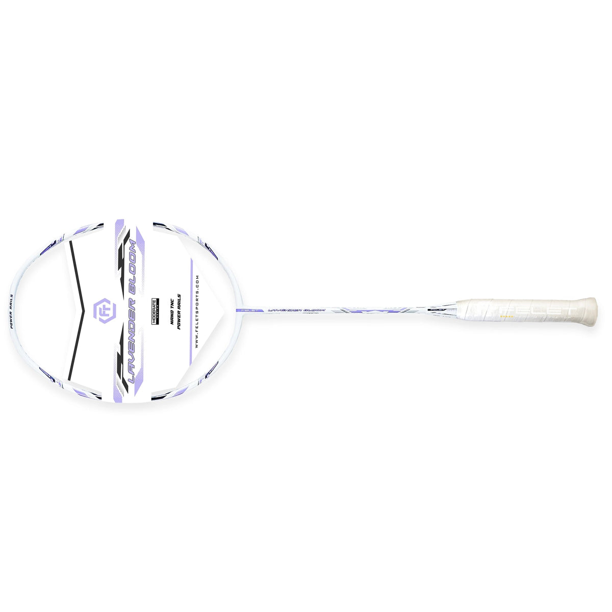 Felet Lavender Bloom White/Purple (4U) Badminton Racket