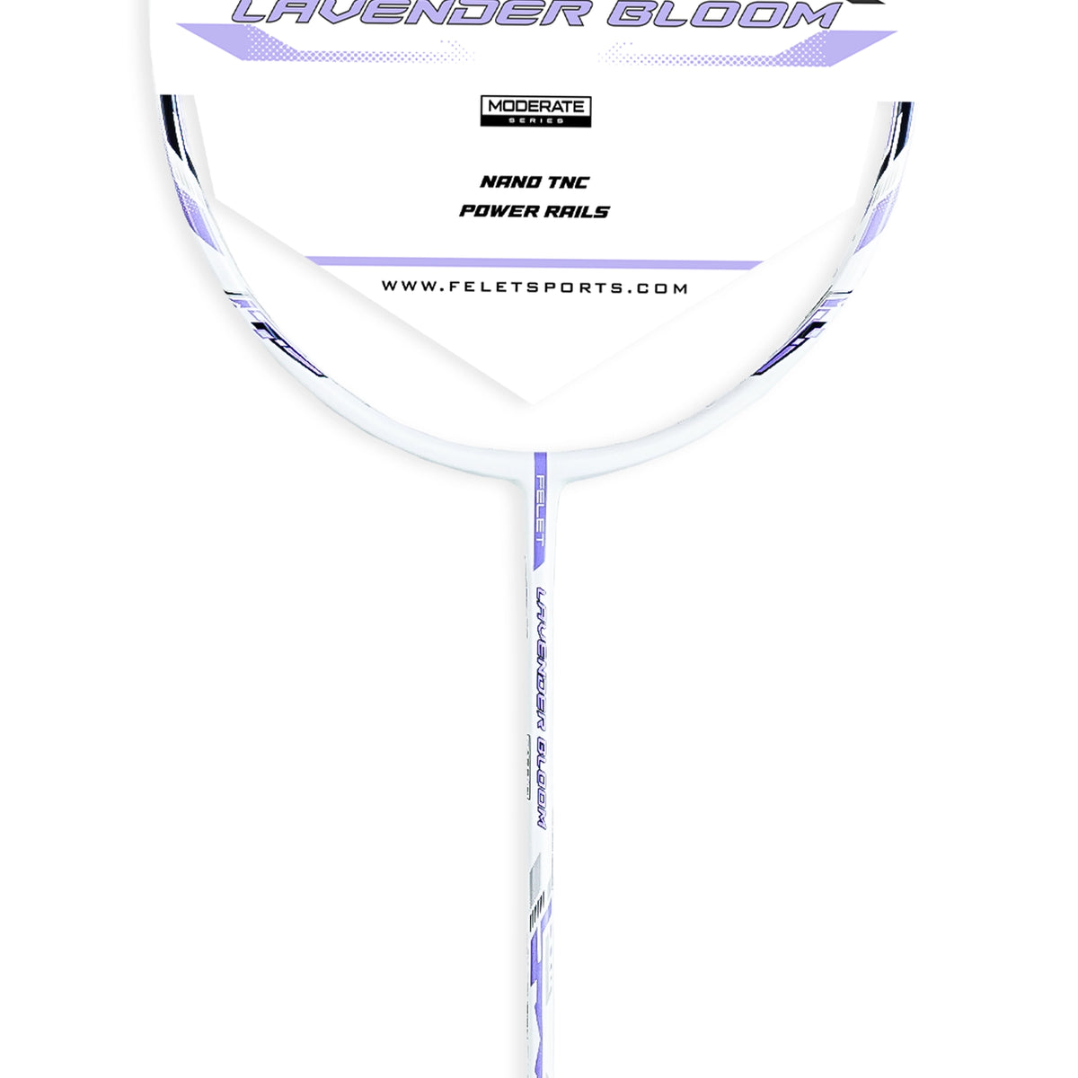 Felet Lavender Bloom White/Purple (4U) Badminton Racket