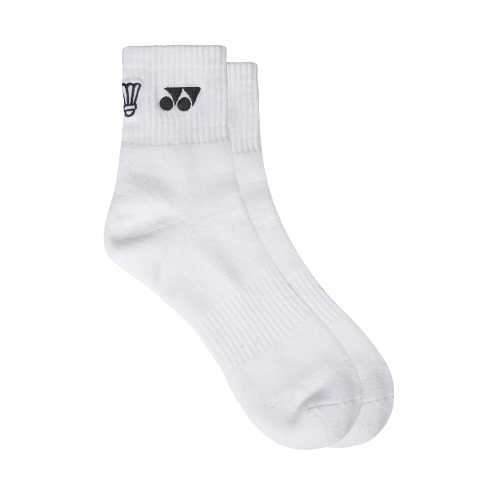 Yonex Men's Socks Y036-0099 White (Shuttlecock)