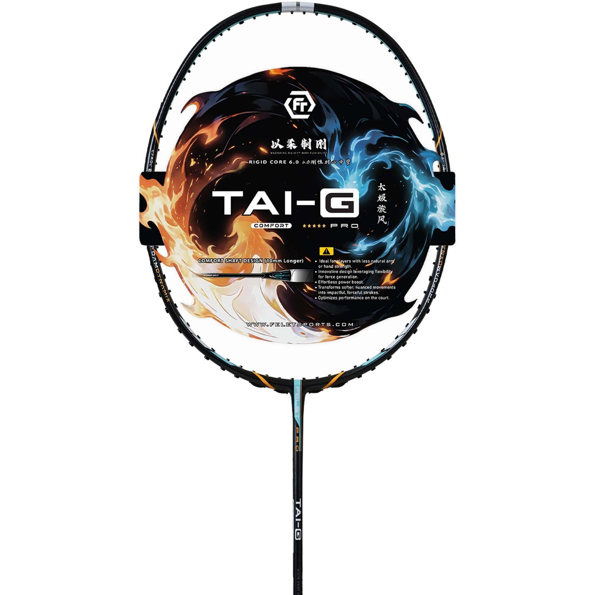 Felet Tai-G Comfort Grey (5U) Badminton Racket