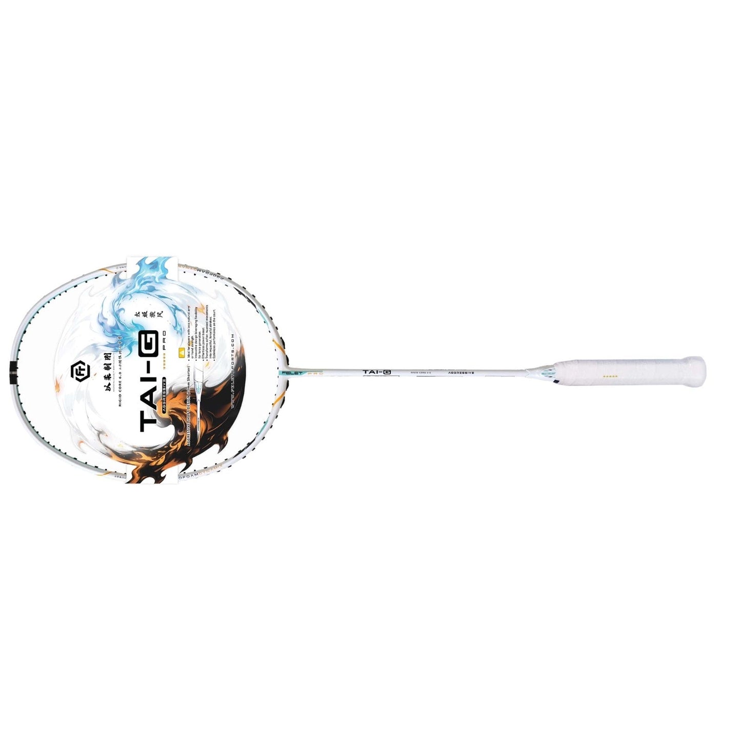 Felet Tai-G Aggressive White (4U) Badminton Racket