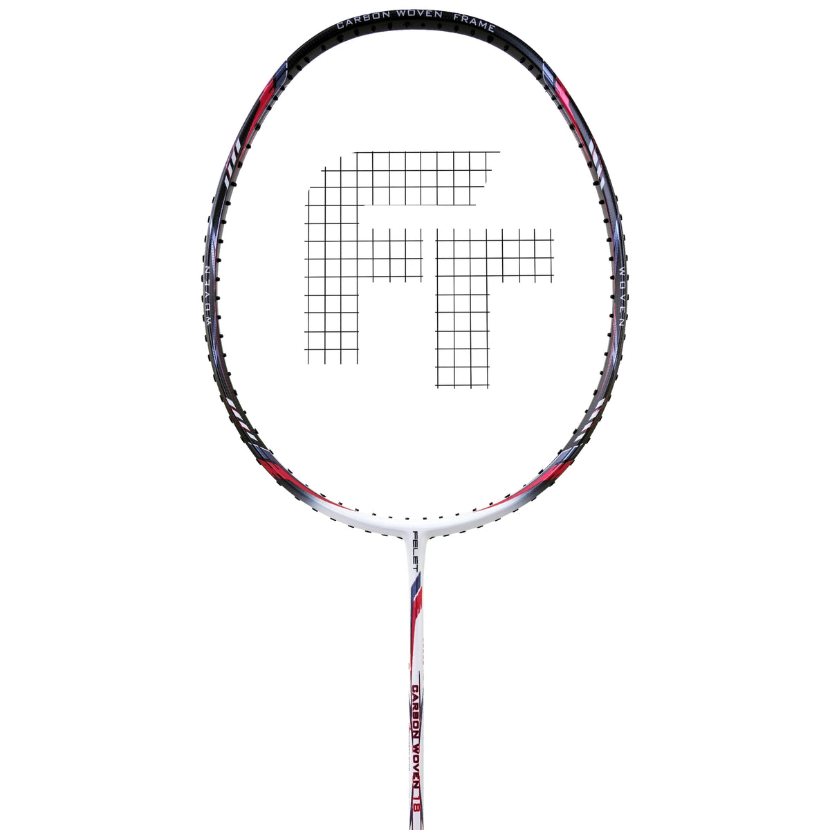 Felet Carbon Woven 18 White/Black (4U) Badminton Racket