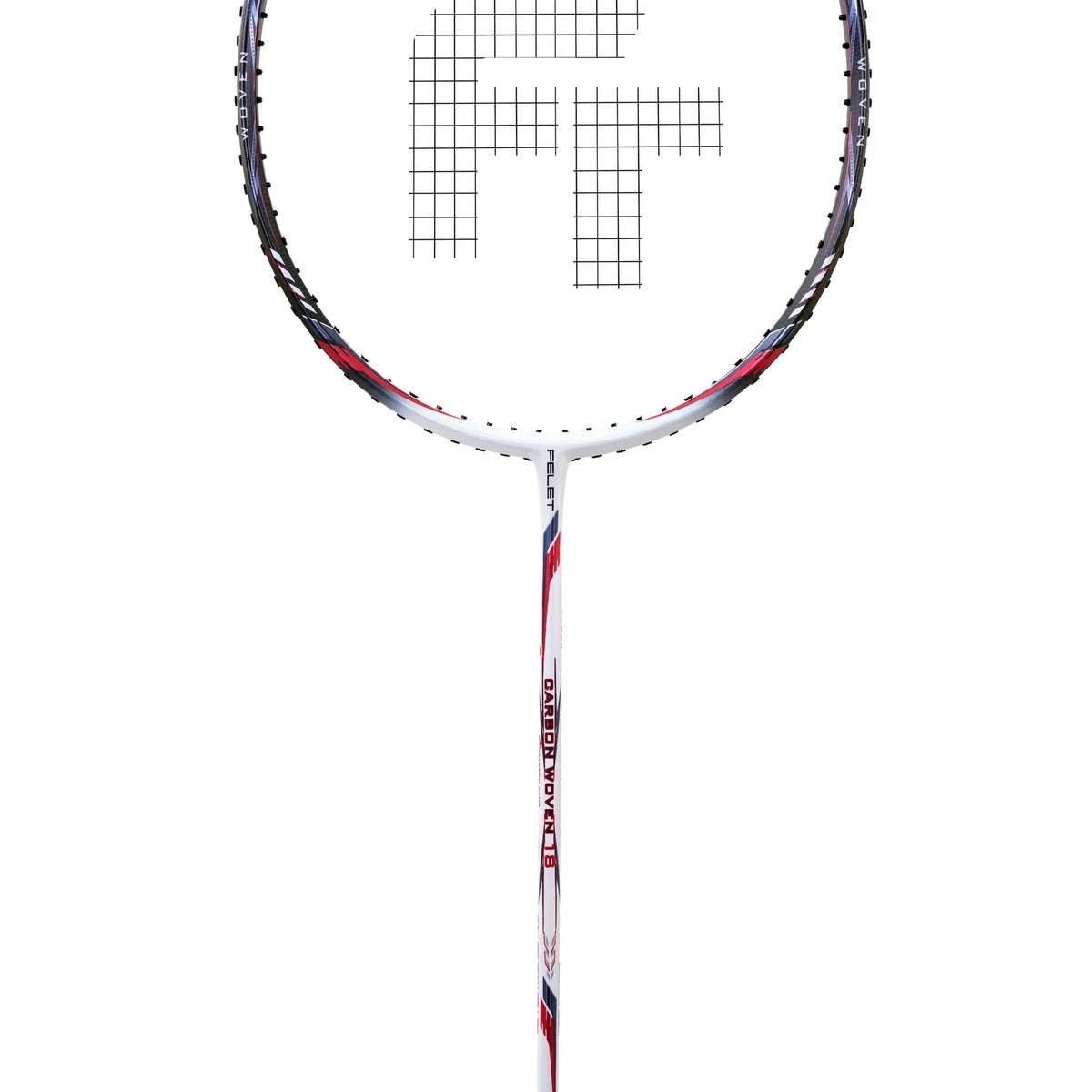 Felet Carbon Woven 18 White/Black (4U) Badminton Racket