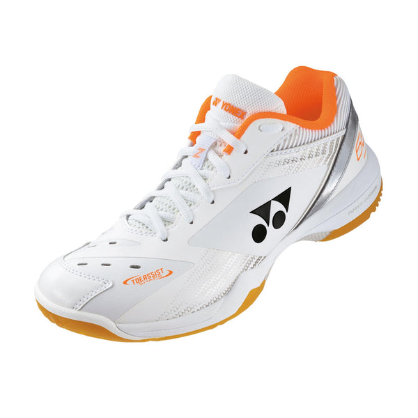 YONEX POWER CUSHION 65Z メンズ 23.5 Yonex Power Cushion 65 Z3 Wide (White/Orange) – Titan Badminton