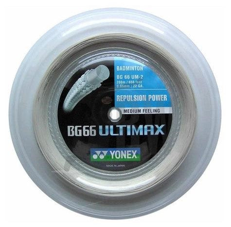 Yonex BG66 Ultimax 200m Reel (Metallic White) Badminton String